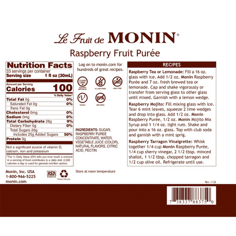 Monin Raspberry Puree