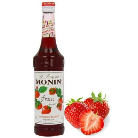 Monin Strawberry Syrup Glass Bottle