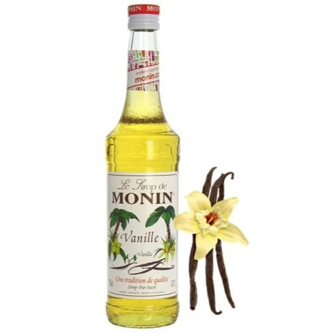 Monin Vanilla Syrup Glass Bottle