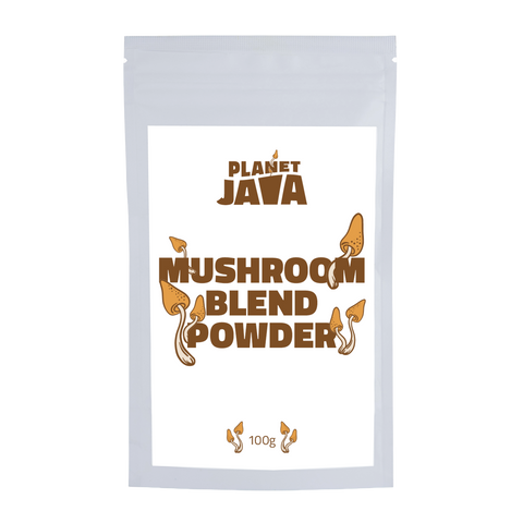 Planet Java Four Mushroom Blend Powder 100g Bag