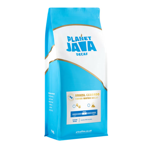 Planet Java Brazilian Cerrado 100% Arabica Decaf Coffee Beans (15 x 1kg) Bulk Case - £12.66/kg