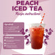 Simply Peach Iced Tea Sugar Free Syrup (1 Litre)