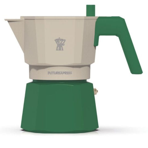 Pezzetti Forest Green 3 Cup Moka Coffee Pot