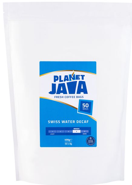 Planet Java Decaffeinated Coffee Bags 50 8g