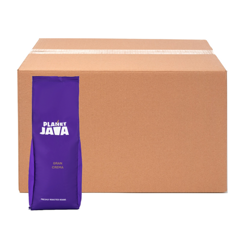 Planet Java Gran Crema Coffee Beans (20 x 1kg) - £10.99/kg