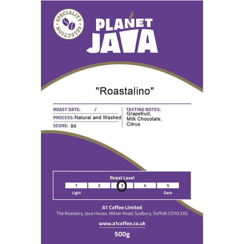 Planet Java Roastalino Coffee Beans 500g Bag