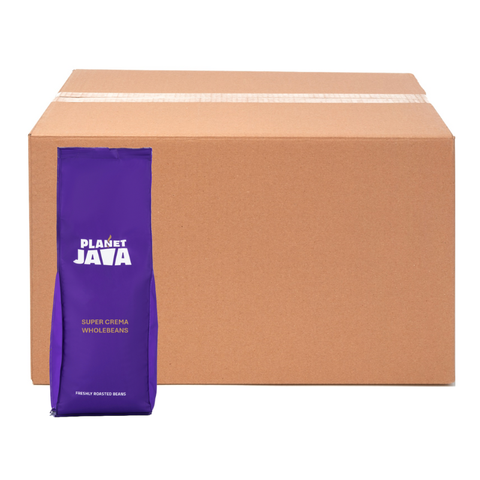 Planet Java Super Crema Coffee Beans (20 x 1kg) - £11.49/kg