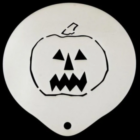 Pumpkin Latte Art Coffee Stencil