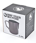 RHINO STEALTH MILK PITCHER 1000ML - BLACK