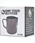 RHINO STEALTH MILK PITCHER 1000ML - BLACK
