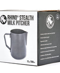 RHINO STEALTH MILK PITCHER 350ML - BLACK