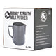 RHINO STEALTH MILK PITCHER 350ML - BLACK