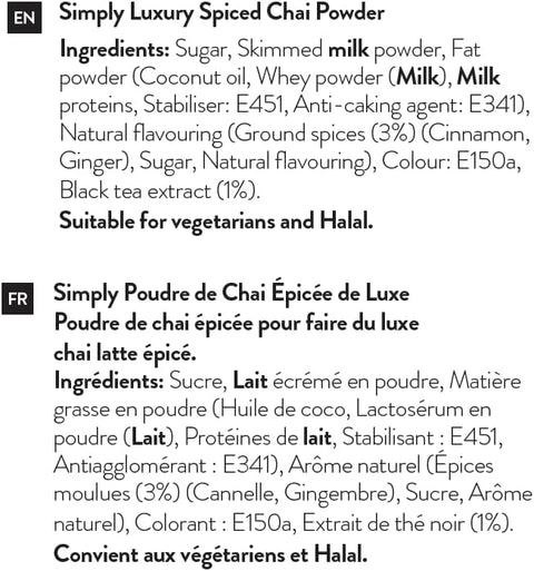 Simply Luxury Spiced Chai Powder