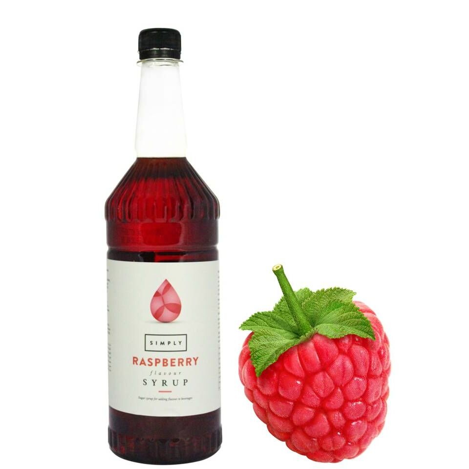 Simply Raspberry Syrup | 1 Litre Bottle | A1 Coffee