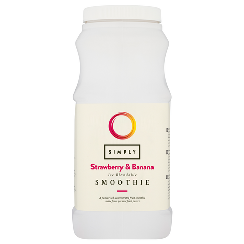 Simply Strawberry amd Banana Smoothie 1 Litre