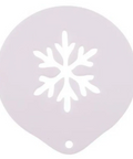 Snowflake Design 2 Latte Art Coffee Stencil
