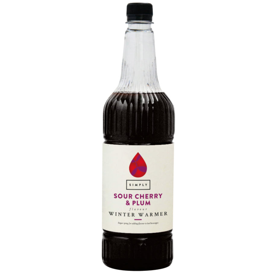 Simply Sour Cherry & Plum Winter Warmer Syrup | 1 Litre Bottle