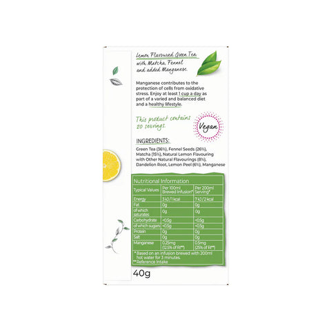 Twinings Superblends Cleanse Matcha Envelope Tea Bags (20)