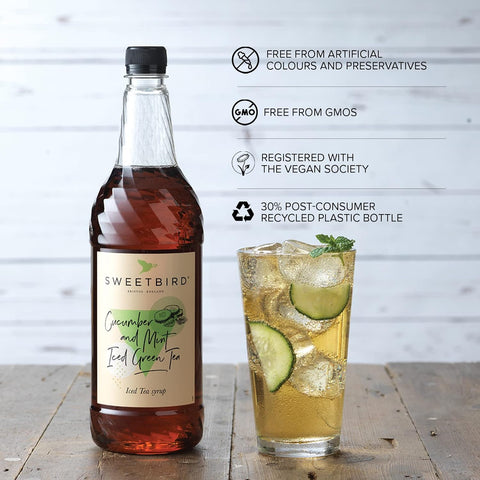 Sweetbird Cucumber Mint Iced Green Tea Syrup
