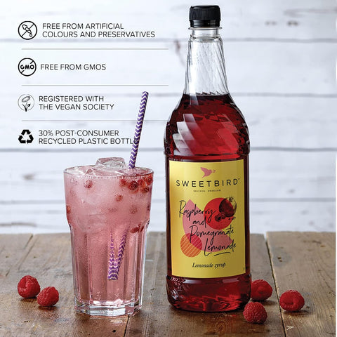 Sweetbird Raspberry & Pomegranate Lemonade Syrup