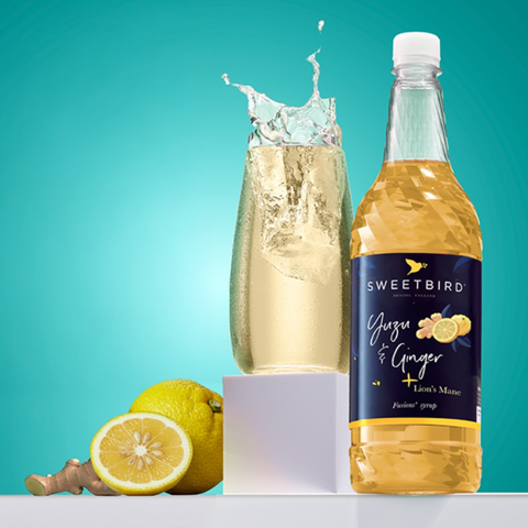 Sweetbird Yuzu & Ginger Fusions+ Syrup + Lion's Mane (1 Litre)