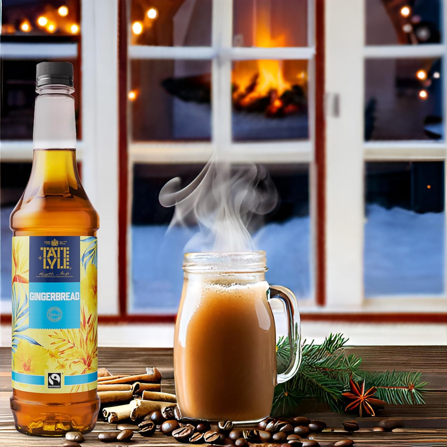 Tate & Lyle Fairtrade Gingerbread Syrup | 750ml Bottle – A1 Coffee