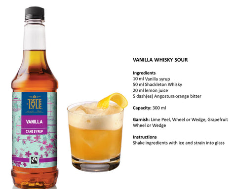 Tate & Lyle Fairtrade Vanilla Syrup (750ml)