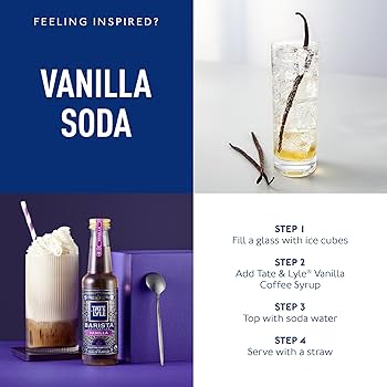 Tate & Lyle Fairtrade Vanilla Syrup (750ml)