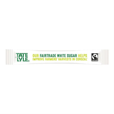 Tate Lyle White Fairtrade Sugar Sticks 