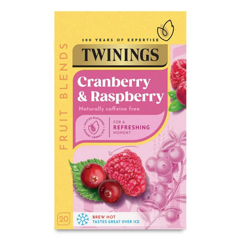 Twinings Cranberry & Raspberry String & Tag Tea Bags (20)