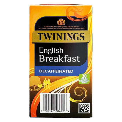 Twinings English Breakfast Decaf String Tag & Envelope Tea Bags (20)