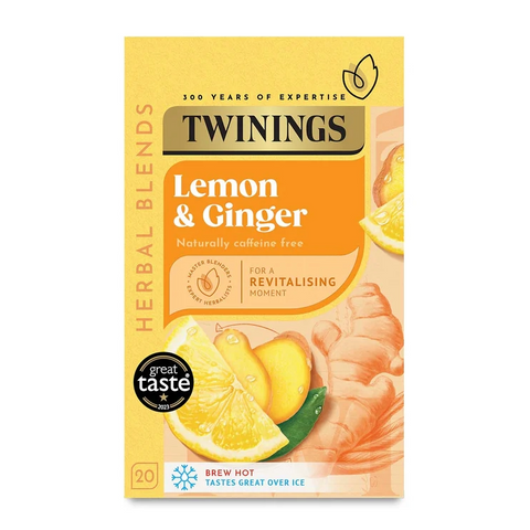 Twinings Lemon & Ginger String Tag & Envelope Tea Bags (20)