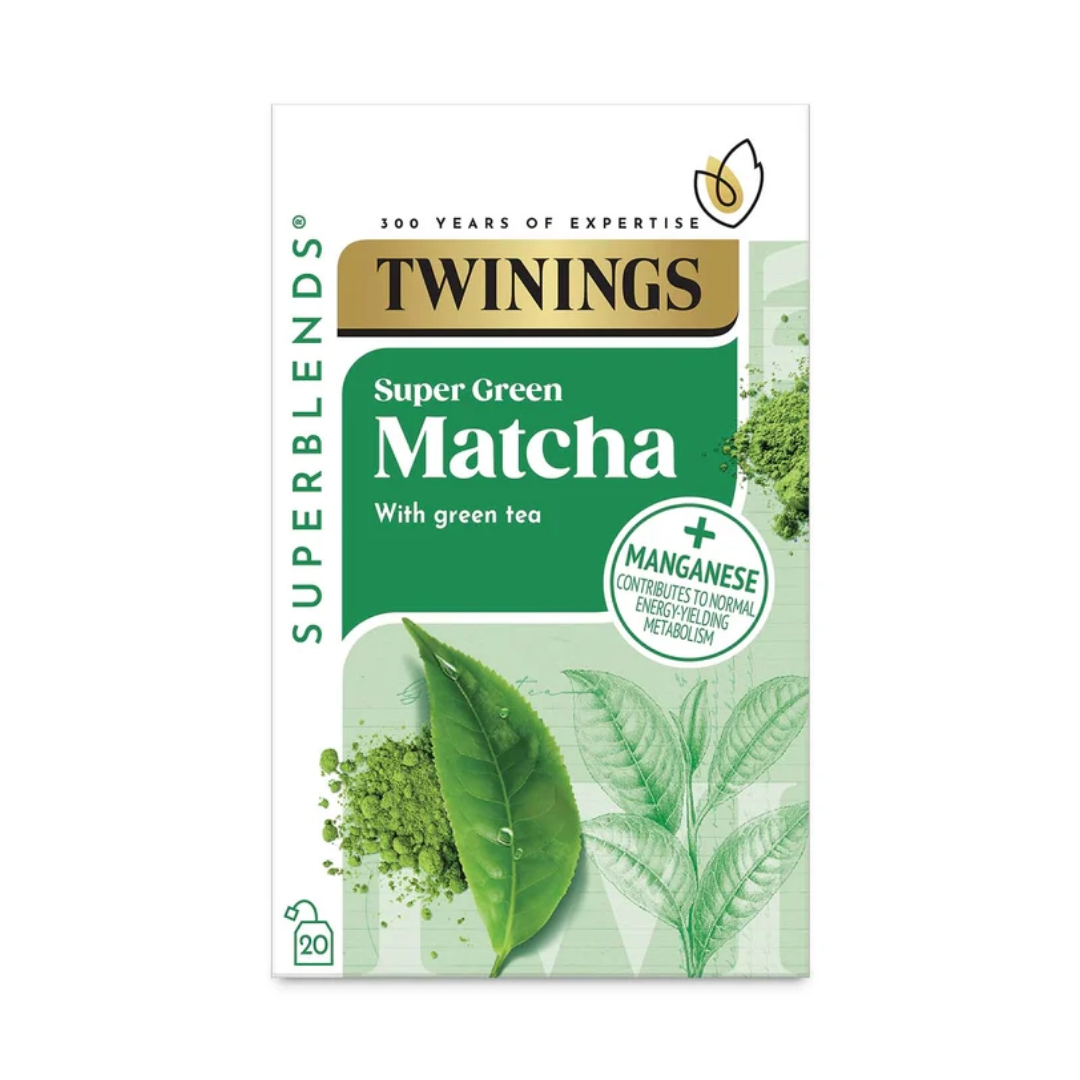 Twinings Super Green Matcha Tea Bags | Flavoured Tea bags – A1 Coffee