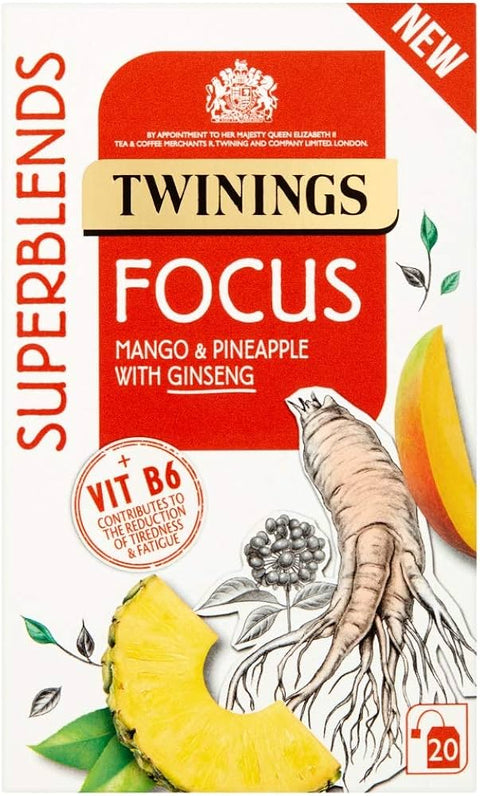 Twinings Superblend Focus Envelope Tea Bags 20