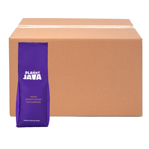 Planet Java Medio Smooth Roast Coffee Beans (20 x 1kg) - £9.99/kg