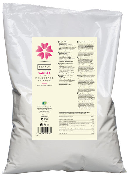 Simply Vanilla Milkshake Powder - 1kg Bag