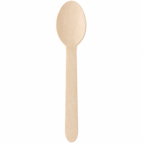 Wood Dessert Spoons 160mm (Pack of 100)