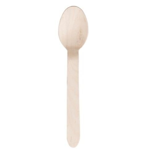 Wooden 160mm Dessert Spoons Pack of 100