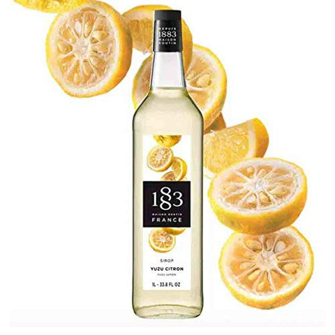 1883 Maison Routin Yuzu Lemon Syrup - 1 Litre (Glass Bottle)
