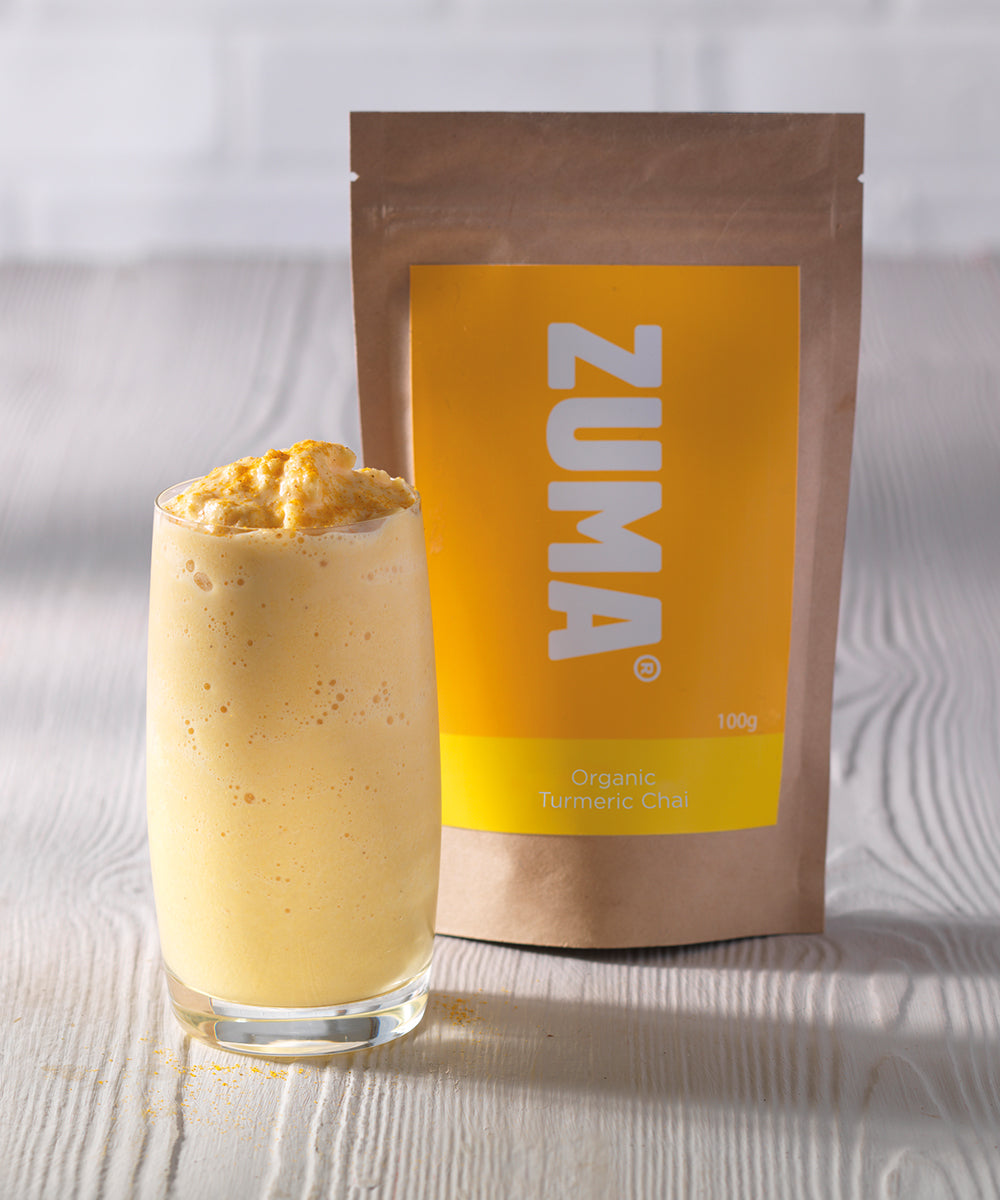 Zuma Organic Turmeric Chai | Resealable 100g Pouch – A1 Coffee