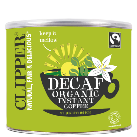 Clipper Fairtrade Organic Decaf Instant Coffee Tin (500g)