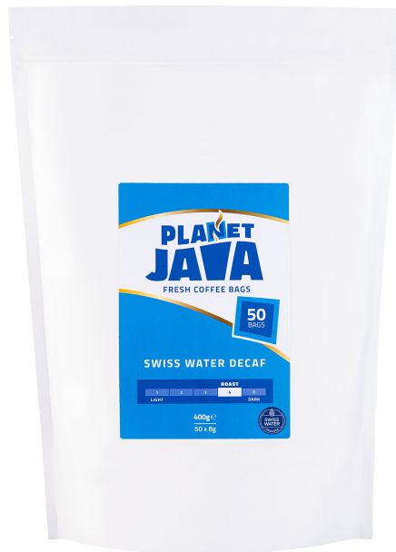 Planet Java Decaffeinated Coffee Bags (50 x 8g)