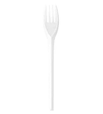 White Plastic Forks 175mm (Pack of 50)