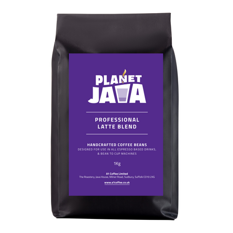 Planet Java Professional Latte Blend Coffee Beans (5 x 1kg) - £8.00/kg