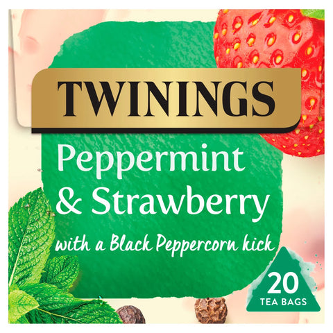 Twinings Peppermint & Strawberry Tea Bags (20)