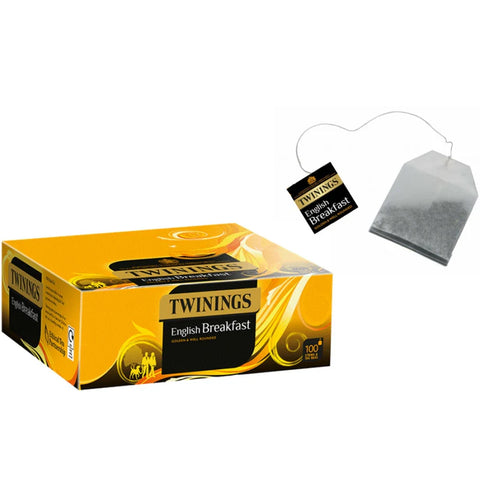 Twinings English Breakfast Tagged Tea Bags (100)