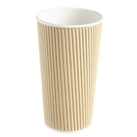 20oz Kraft Ripple Cups (500)
