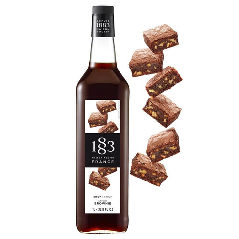 1883 Maison Routin Brownie Syrup - 1 Litre (Glass Bottle)