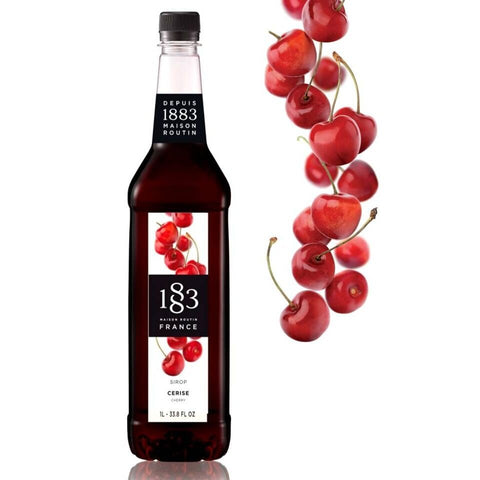 1883 Maison Routin Cherry Syrup - 1 Litre (Plastic Bottle)