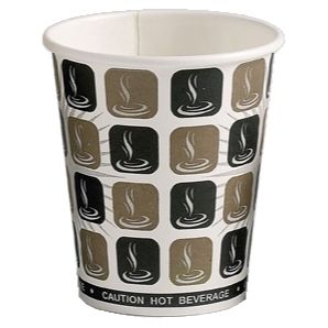 8oz Cafe Mocha Single Wall Cups (100)
